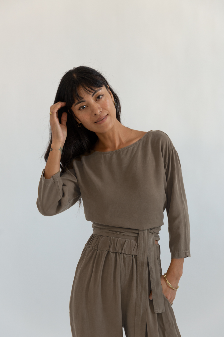 Rhoda Tencel Wrap Top (Imperfect)