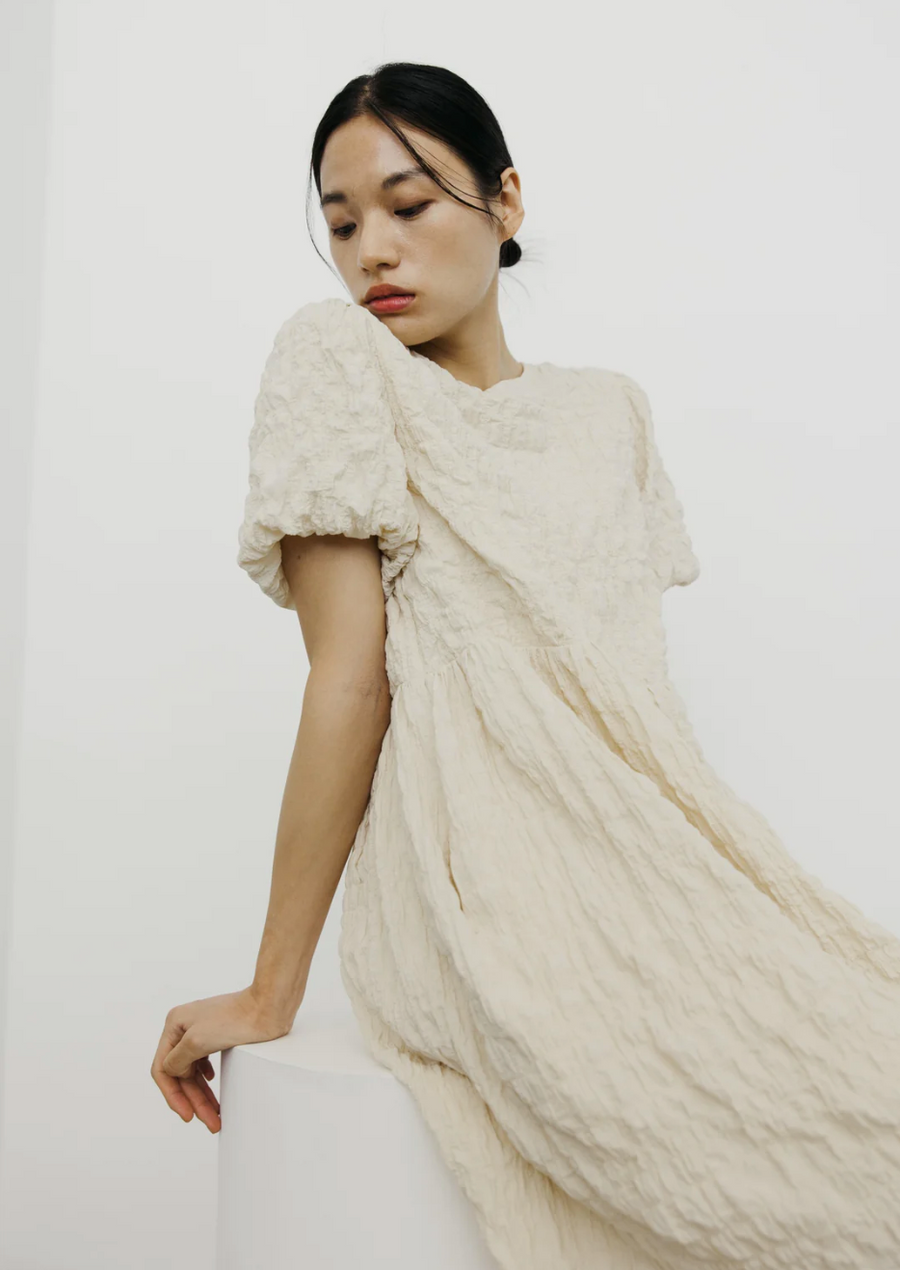 tove linen dress Rhys belted linen and silk-blend midi dress - black