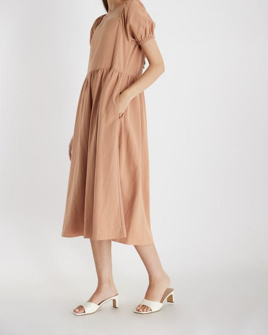 The Luisa Linen-Blend Dress