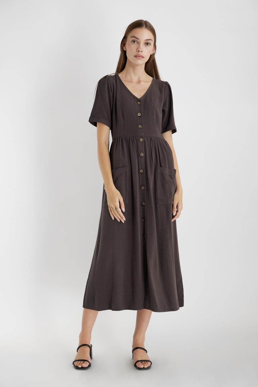 The Clara Linen-Blend Dress